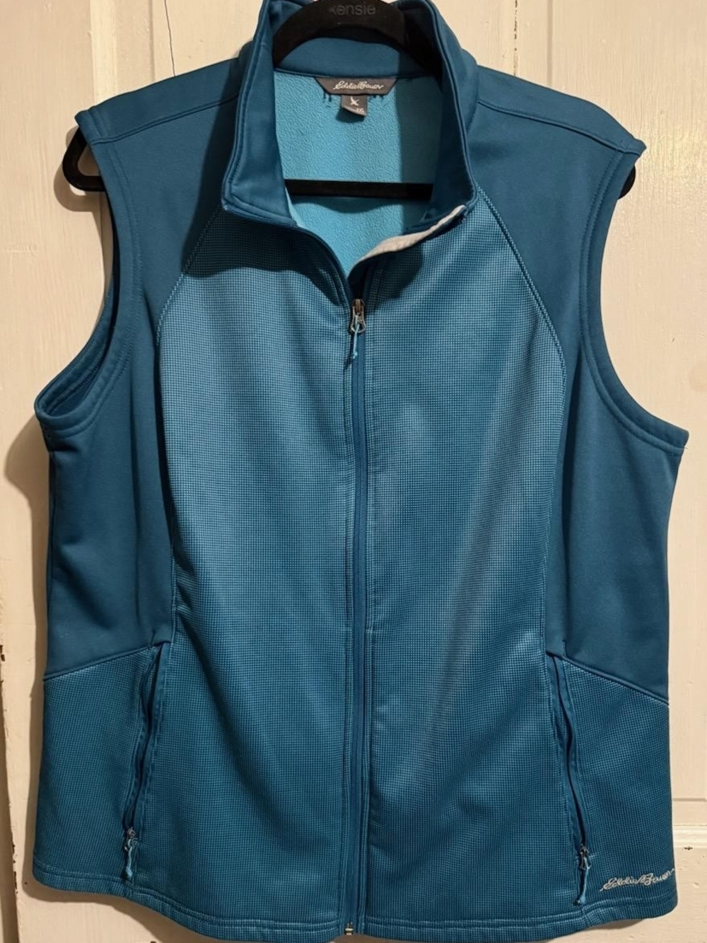 Eddie Bauer Blue Full-Zip Performance Vest